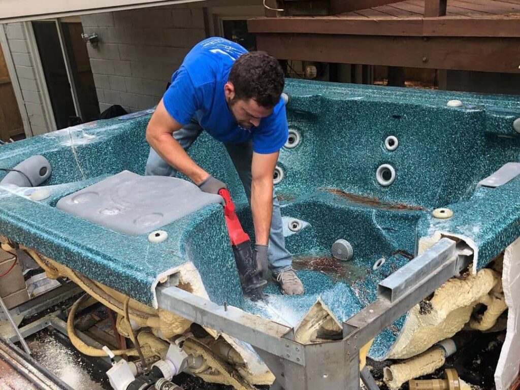 Hot tub removal Chattanooga